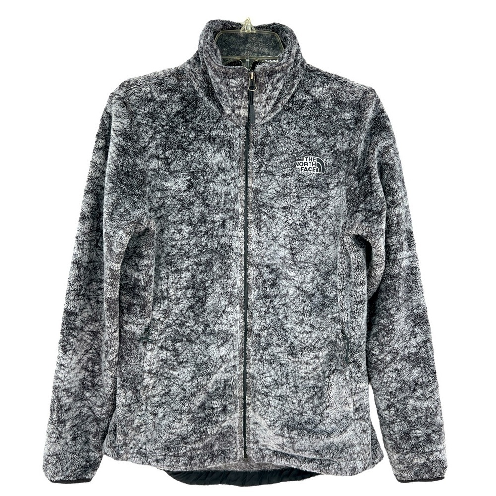 The North Face Women’s seasonal Osito Zip fuzzy, Fleece graphic, gray marble, SP
